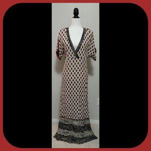 CREAM || Edelweiss V-plunge Maxi Dress (SIZE 36)